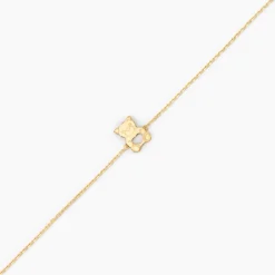 Histoire d'Or Bracelet Carmin Ourson Or Jaune New