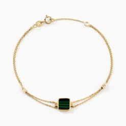 Histoire d'Or Bracelet Caron Or Jaune Malachite or jaune malachite vert