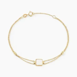 Histoire d'Or Bracelet Caron Or Jaune Nacre or jaune nacre blanche Outlet