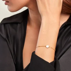 Histoire d'Or Bracelet Caron Or Jaune Nacre or jaune nacre blanche Outlet