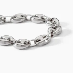 Histoire d'Or Bracelet Carrus Maille Grain De Cafe Argent Blanc Clearance