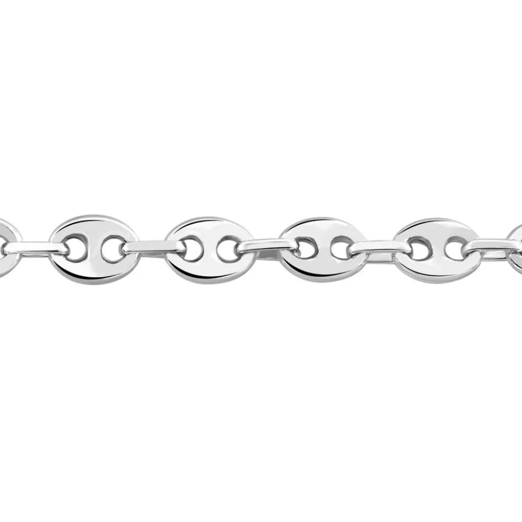 Histoire d'Or Bracelet Carrus Maille Grain De Cafe Argent Blanc Online