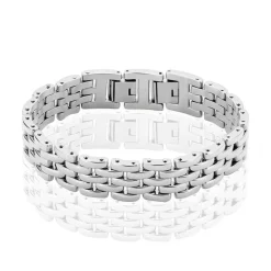 Histoire d'Or Bracelet Celicia Maille Grain De Riz Acier Blanc Clearance
