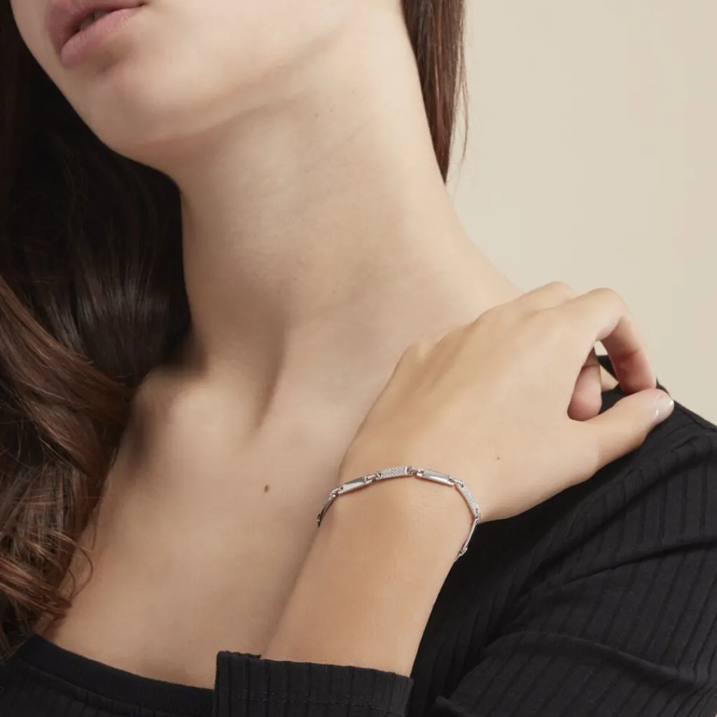 Histoire d'Or Bracelet Celina Argent Blanc Oxyde De Zirconium