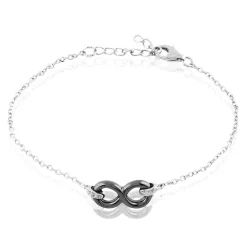 Histoire d'Or Bracelet Celinia Argent Blanc Céramique Et Oxyde De Zirconium Clearance