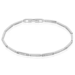 Histoire d'Or Bracelet Celoni Argent Blanc Oxyde De Zirconium New