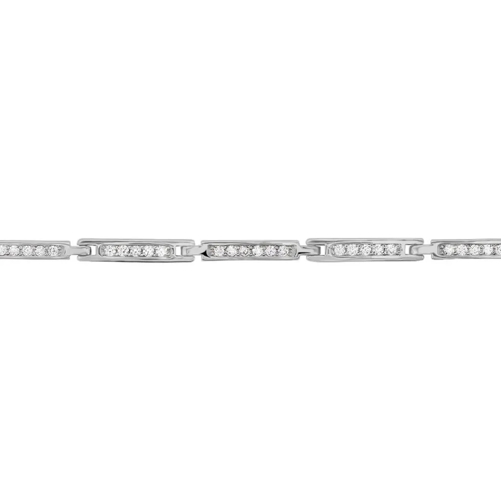 Histoire d'Or Bracelet Celoni Argent Blanc Oxyde De Zirconium New