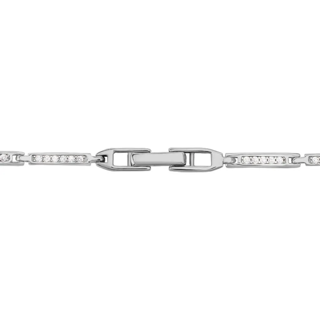Histoire d'Or Bracelet Celoni Argent Blanc Oxyde De Zirconium New