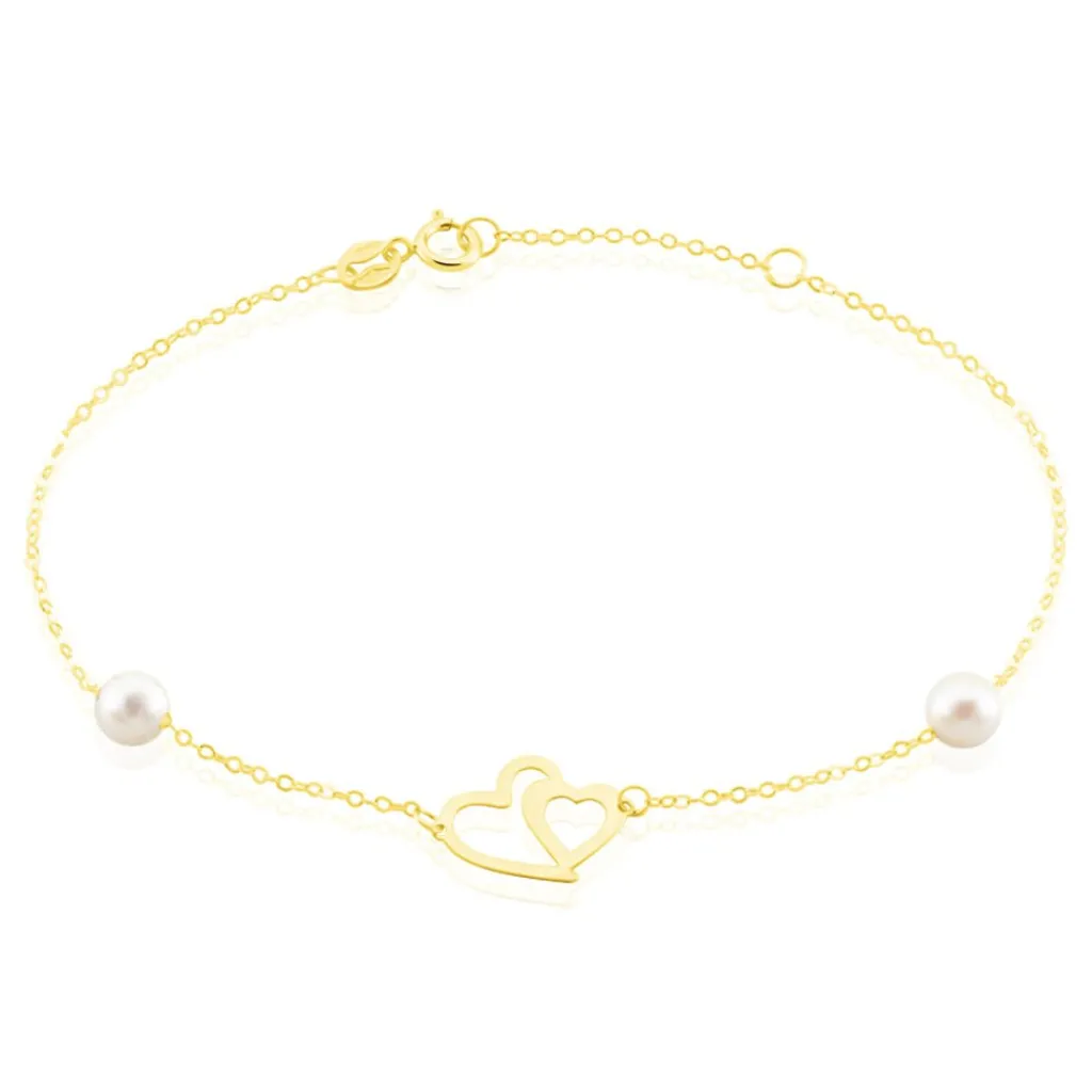 Histoire d'Or Bracelet Cenzo Or Jaune Perles De Culture