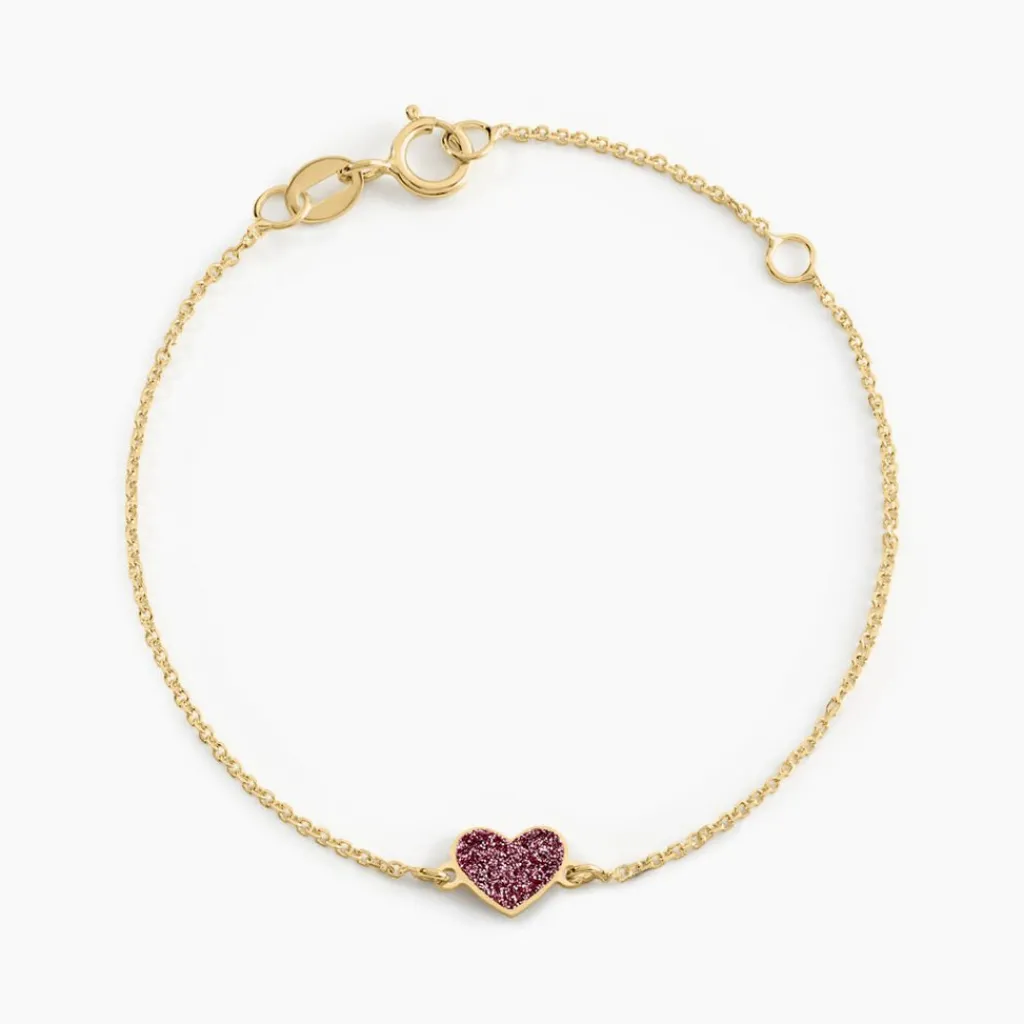 Histoire d'Or Bracelet Cerine Coeur Or Jaune Hot