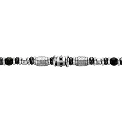 Histoire d'Or Bracelet Cliff Acier Gris Labradorite Hématite Oxyde De Zirconium acier gris labradorite gris Online