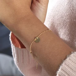 Histoire d'Or Bracelet Cobeia Croix Maille Forçat Or Jaune Sale