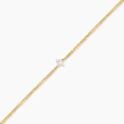 Histoire d'Or Bracelet Collection Icone Or Jaune Diamant Synthétique