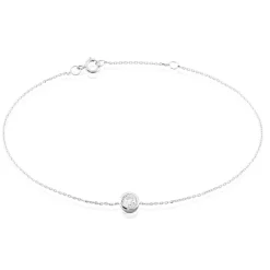 Histoire d'Or Bracelet Columbine De Zirconium Blanc or blanc oxyde Best