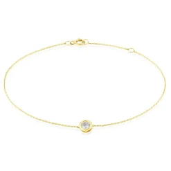 Histoire d'Or Bracelet Columbine De Zirconium Blanc or jaune oxyde Online