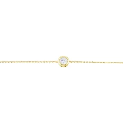Histoire d'Or Bracelet Columbine De Zirconium Blanc or jaune oxyde Online