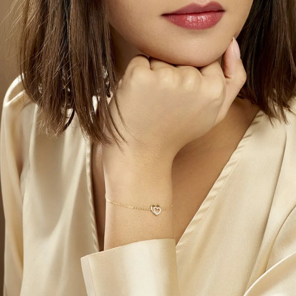 Histoire d'Or Bracelet Constancia Or Jaune Oxyde De Zirconium Discount