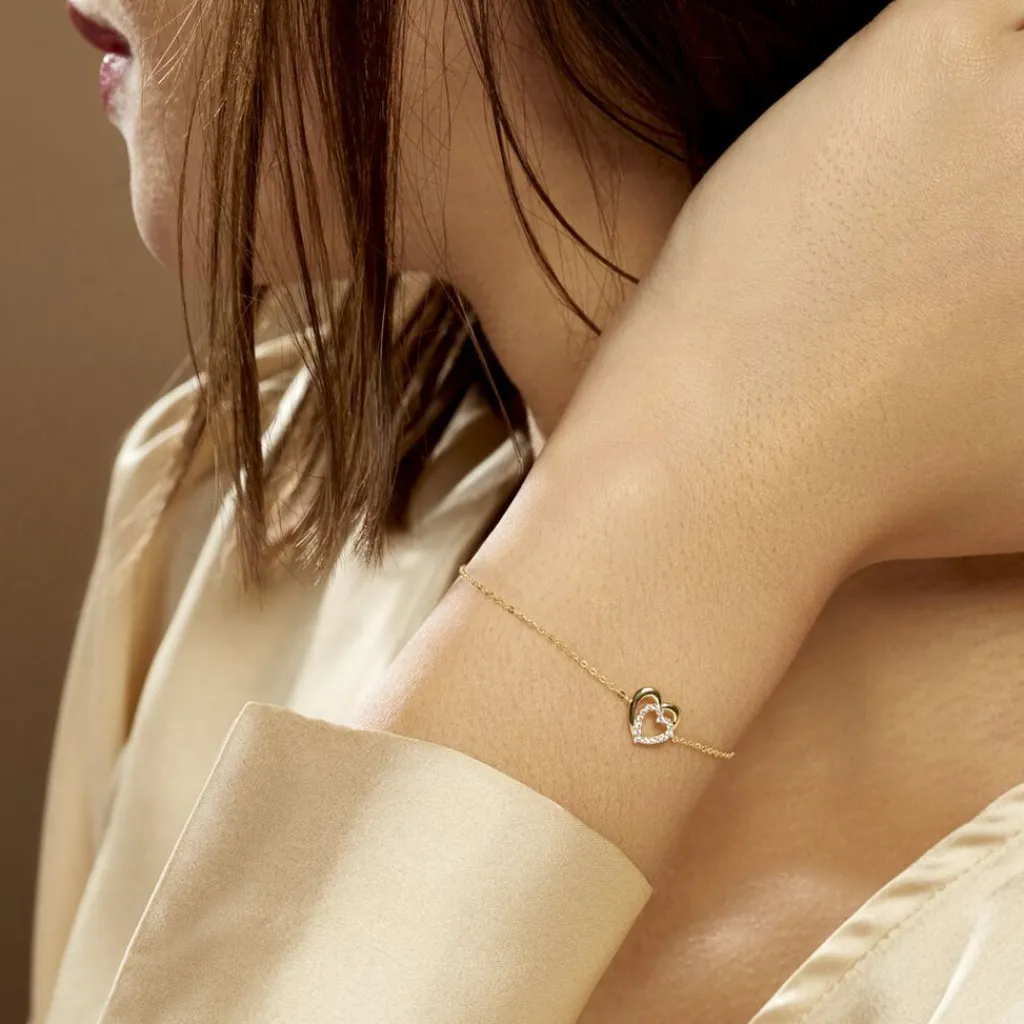 Histoire d'Or Bracelet Constancia Or Jaune Oxyde De Zirconium Discount