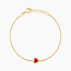 Histoire d'Or Bracelet Coralie Coeur Or Jaune Hot