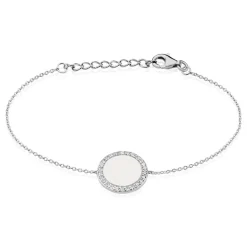 Histoire d'Or Bracelet Corazon1 Argent Blanc Oxyde De Zirconium Sale
