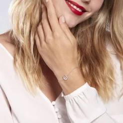 Histoire d'Or Bracelet Court Argent Blanc Centaures Oxyde De Zirconium Discount