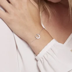 Histoire d'Or Bracelet Court Argent Blanc Centaures Oxyde De Zirconium Discount