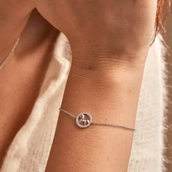 Histoire d'Or Bracelet Court Argent Blanc Ayeline Oxyde De Zirconium