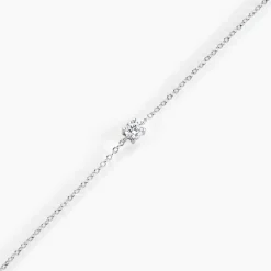 Histoire d'Or Bracelet Court Argent Blanc Lylwenn Oxyde De Zirconium argent blanc oxyde Discount