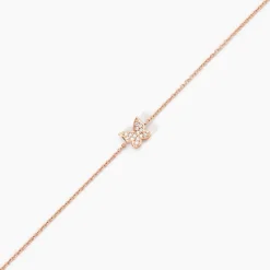 Histoire d'Or Bracelet Court Argent Rose Anne-lise Oxyde De Zirconium Outlet