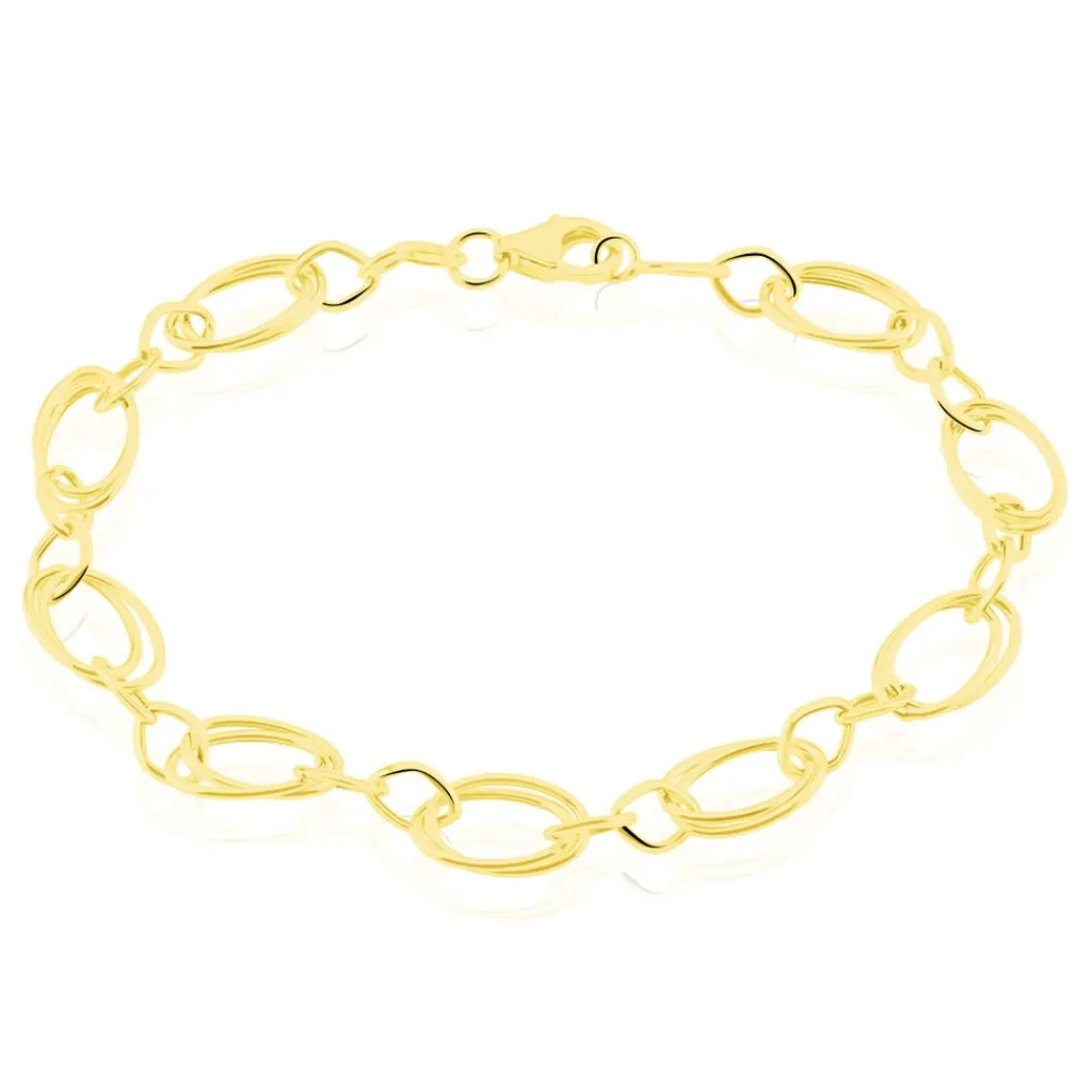 Histoire d'Or Bracelet Crepine Or Jaune New