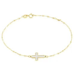 Histoire d'Or Bracelet Crescentius Or Jaune Nacre Clearance