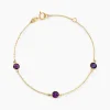 Histoire d'Or Bracelet Cressida Or Jaune Amethyste Violet Sale