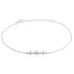 Histoire d'Or Bracelet Cristof Argent Oxyde New