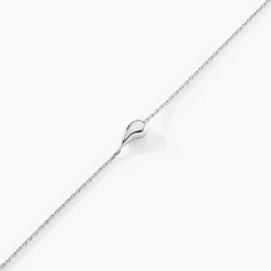Histoire d'Or Bracelet Curve Argent Blanc
