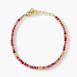 Histoire d'Or Bracelet Cyclades Argent Jaune Rhodonite argent jaune rhodonite rose Sale