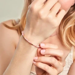 Histoire d'Or Bracelet Cyclades Argent Jaune Rhodonite argent jaune rhodonite rose Sale