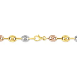 Histoire d'Or Bracelet Dami Maille Grain De Café or tricolore Clearance