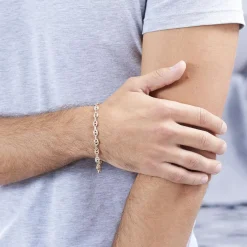 Histoire d'Or Bracelet Dami Maille Grain De Café or tricolore Clearance