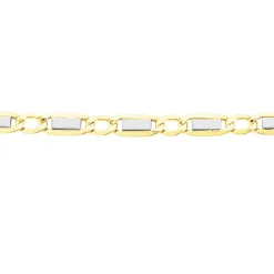 Histoire d'Or Bracelet Danae Plaquette Or Bicolore Discount