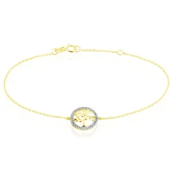 Histoire d'Or Bracelet Darell Or Jaune Oxyde De Zirconium Outlet