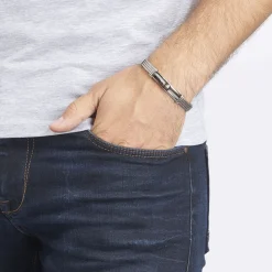 JOURDAN Bracelet Davilia Or Acier Bicolore New