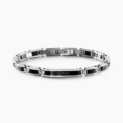 Histoire d'Or Bracelet Dax Acier Tricolore Oxyde De Zirconium Clearance