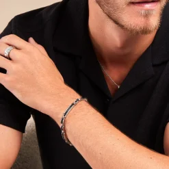 Histoire d'Or Bracelet Dax Acier Tricolore Oxyde De Zirconium Clearance