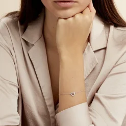 Histoire d'Or Bracelet Delicata Argent Blanc Oxyde De Zirconium Outlet