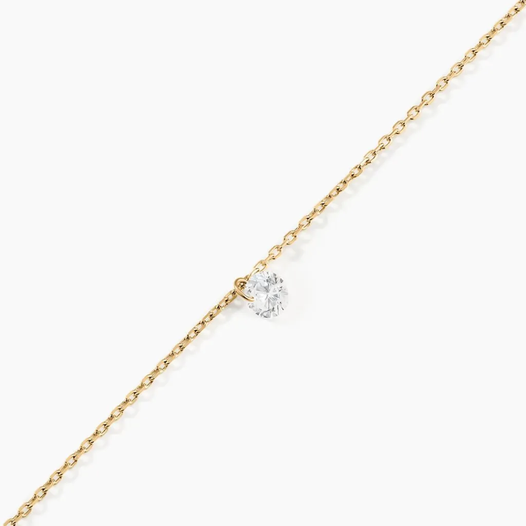 Histoire d'Or Bracelet Delma Plaqué Or Jaune Oxyde De Zirconium Online