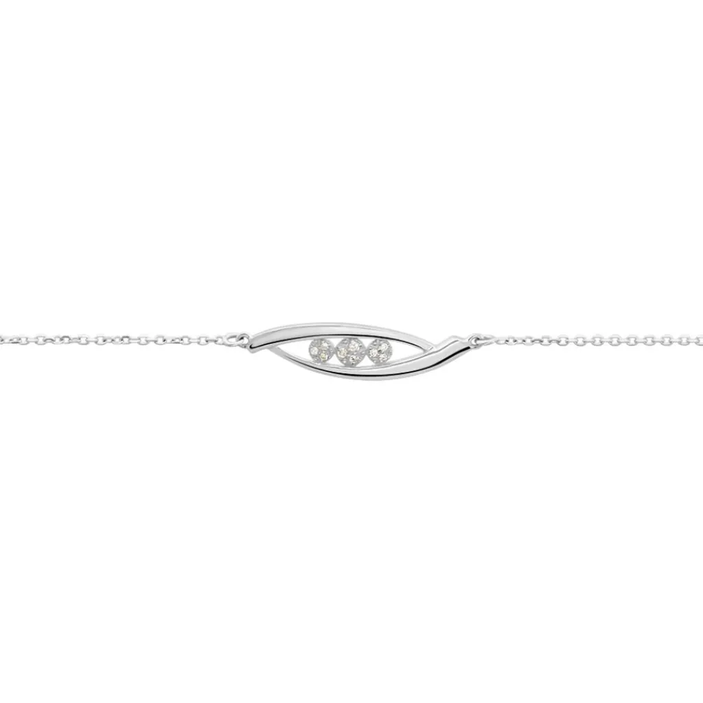 Histoire d'Or Bracelet Delphine Or Blanc Diamant Sale