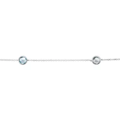 Histoire d'Or Bracelet Dennis Or Blanc Topaze New