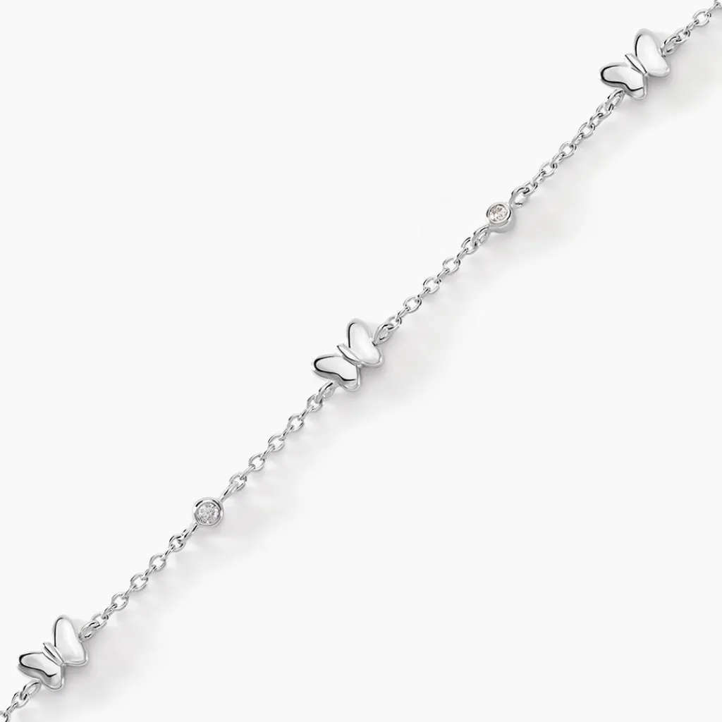 Histoire d'Or Bracelet Diep Argent Blanc Oxyde De Zirconium Sale