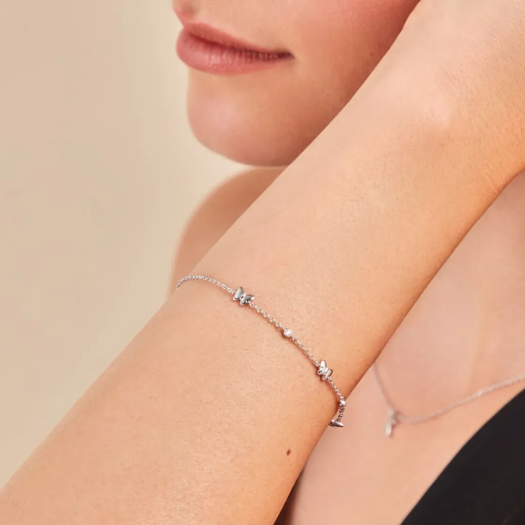 Histoire d'Or Bracelet Diep Argent Blanc Oxyde De Zirconium Sale