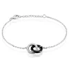 Histoire d'Or Bracelet Dina Argent Blanc Céramique Et Oxyde De Zirconium New